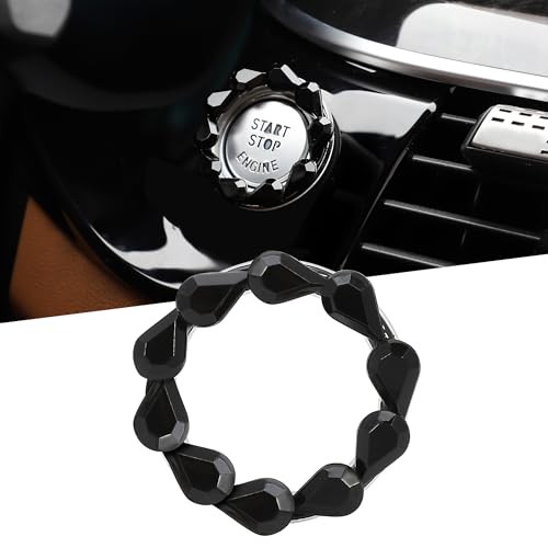 Bling Car Engine Start Button Cover Bling Interior Crystal Push Start Black