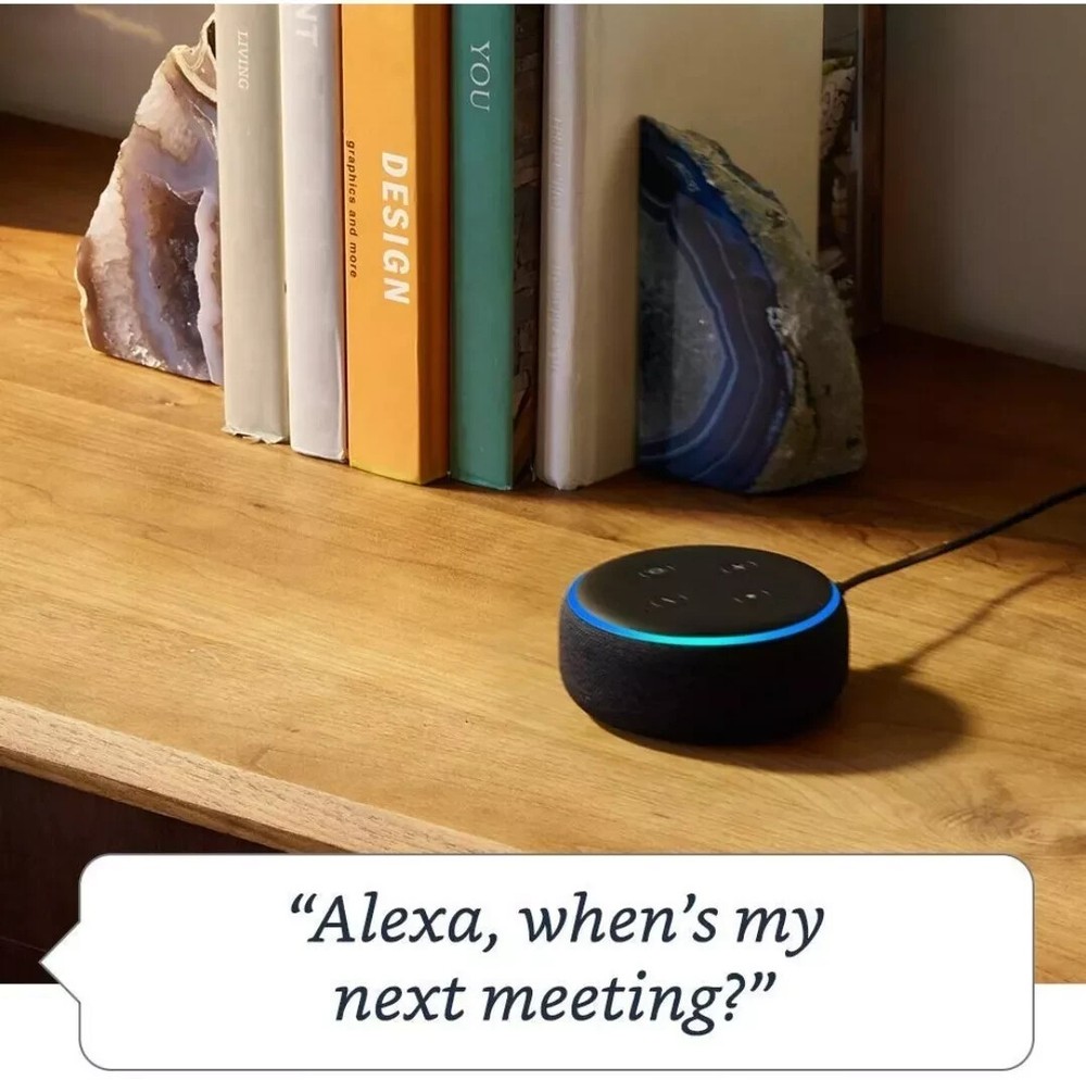 Echo Dot (3rd Gen) - Smart speaker with Alexa – Charcoal - Amazon Echo New