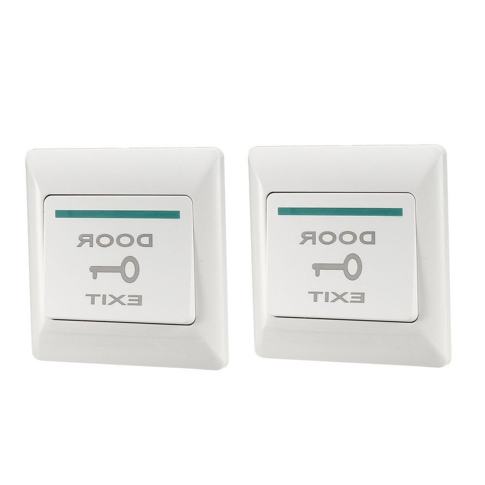 2Pcs Push to Exit Button Release NO/NC/COM Switch Door Access Control System 36V