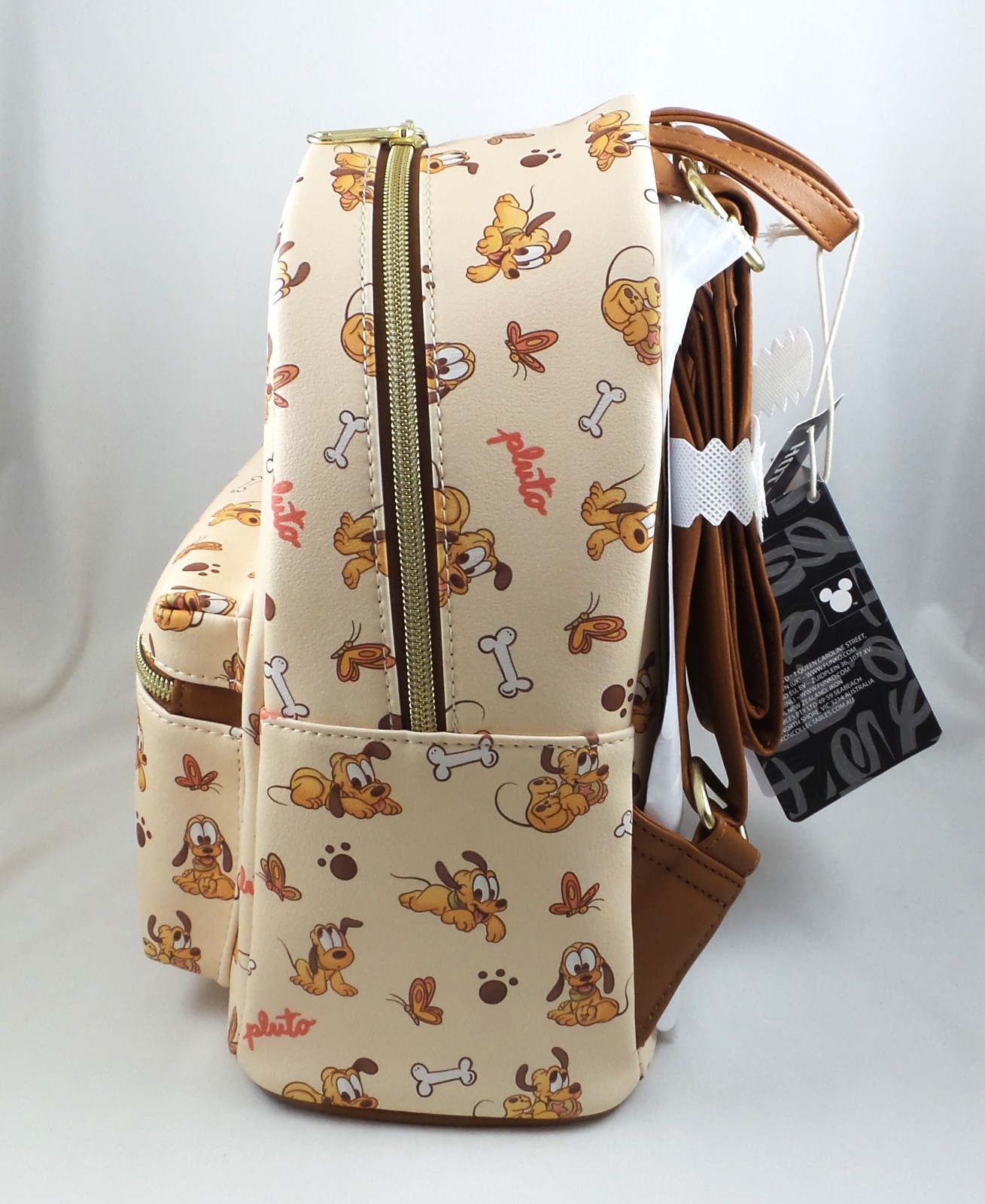Brand New with Tags (NWT) ~ Disney Loungefly Pluto Baby Mini Backpack