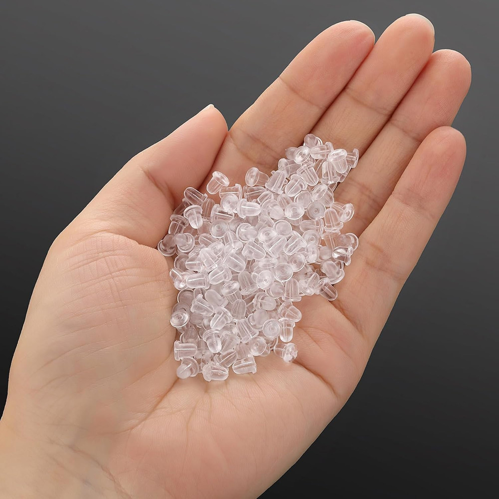 Silicone Earring Backs,70Pcssoft Clear Earring Backs for Studs/Droopy Ears