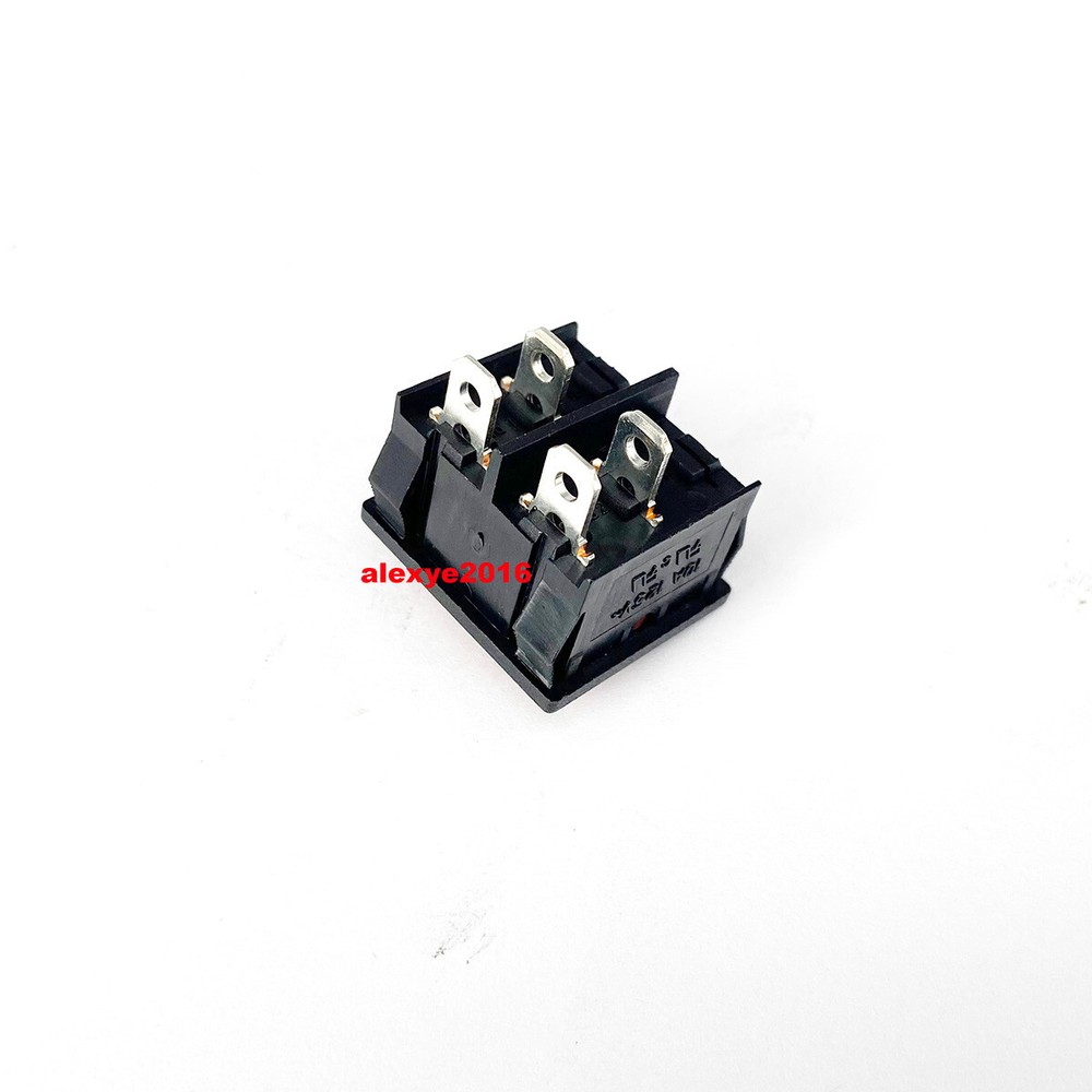 RLEIL RL3-2 1E4 u Switch 4 Pins Red Button ON-OFF 2 Positions Maintained