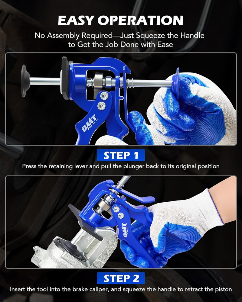 Speedy Brake Caliper Compression Tool, Heavy Duty Caliper Piston Compressor Tool