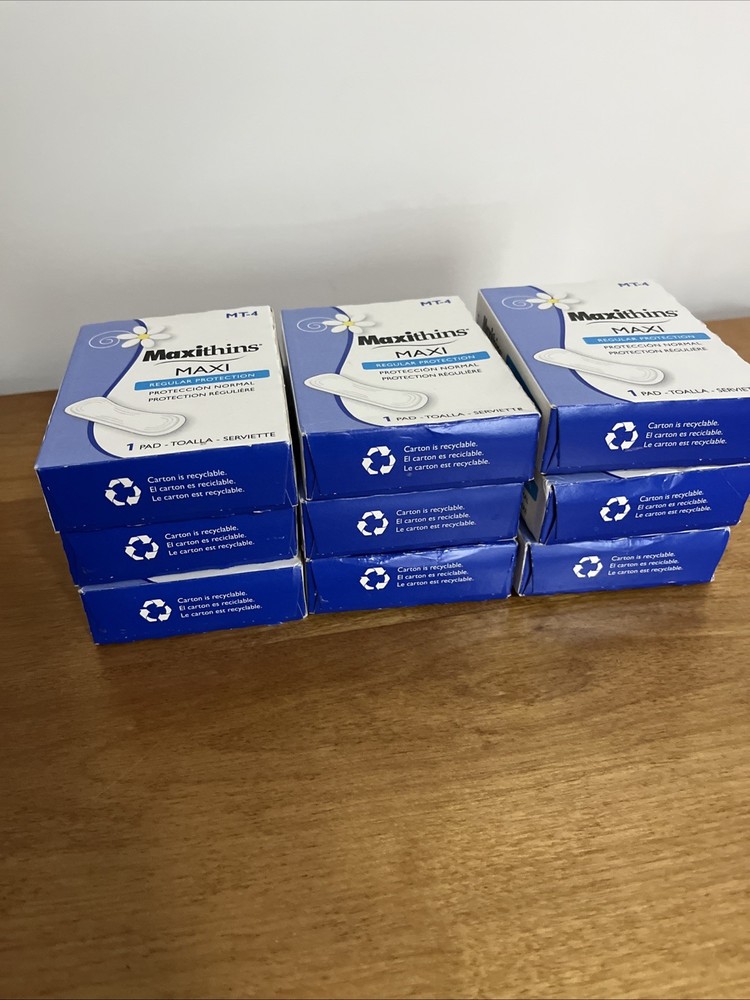 Maxithins Maxi MT-4 Regular Protection Single Pad in Individual Box (9 Boxes)