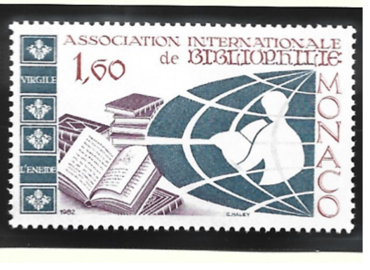 Monaco Stamp Scott #1343, Mint Never Hinged
