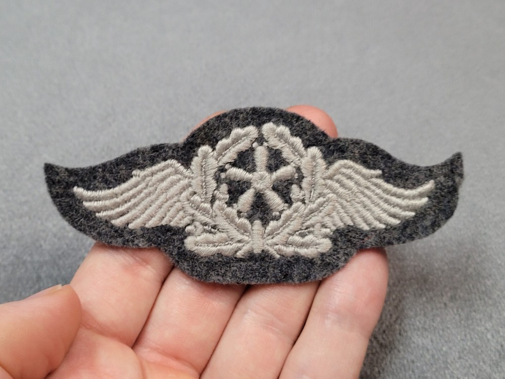 German WW2 Luftwaffe Flight Technical Personnel Mechanics Trade Patch Bring Back