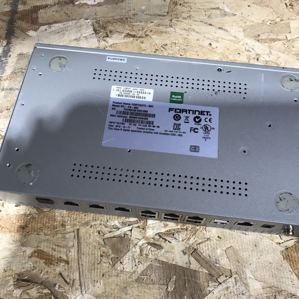 Fortinet FORTIGATE-80c Multi-function Security Device Firewall FG-80C