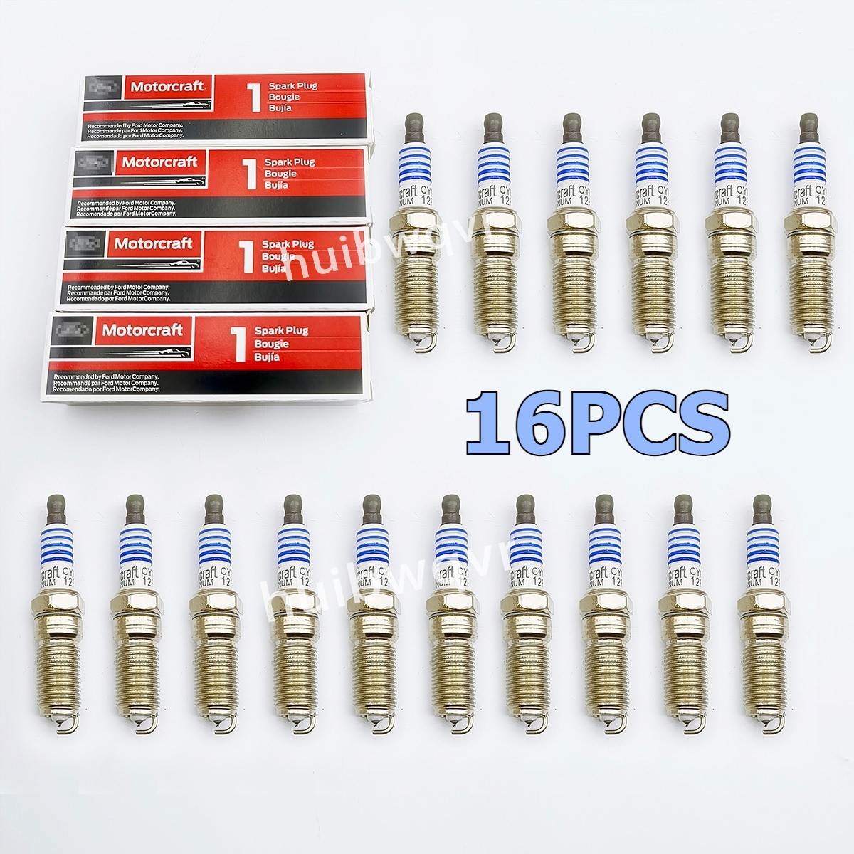16PCS Platinum Spark Plugs FIts For Motorcraft SP526 CYFS12FP SP526X 6.2L