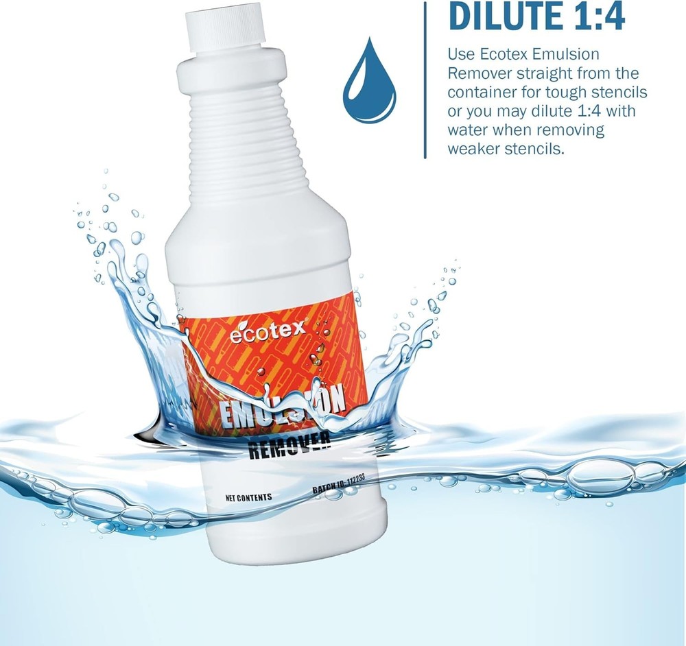 128oz Biodegradable Screen Printing Emulsion Remover with Low Odor Formula