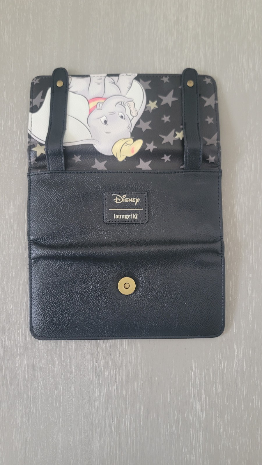 Loungefly Disney Dumbo Black Star Flap Wallet