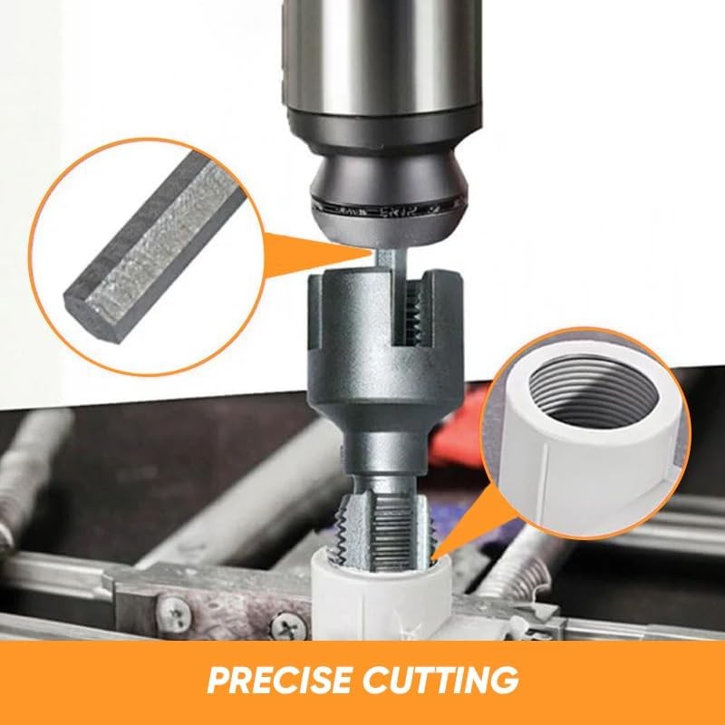 Pipe Thread Cutting Tool,2 Pcs Integrated Internal,External Pipe Threading Tool