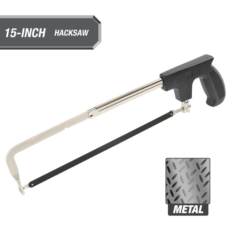Hyper Tough 12 inch Handsaw, Adjustable Frame Hacksaw