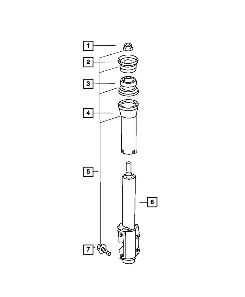 Genuine Mopar Shock Absorber Bushing 5118718AA