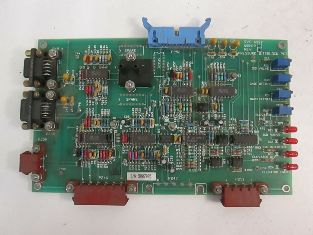 SVG 600412-01, Pressure Interlock PCB, Working When Removed