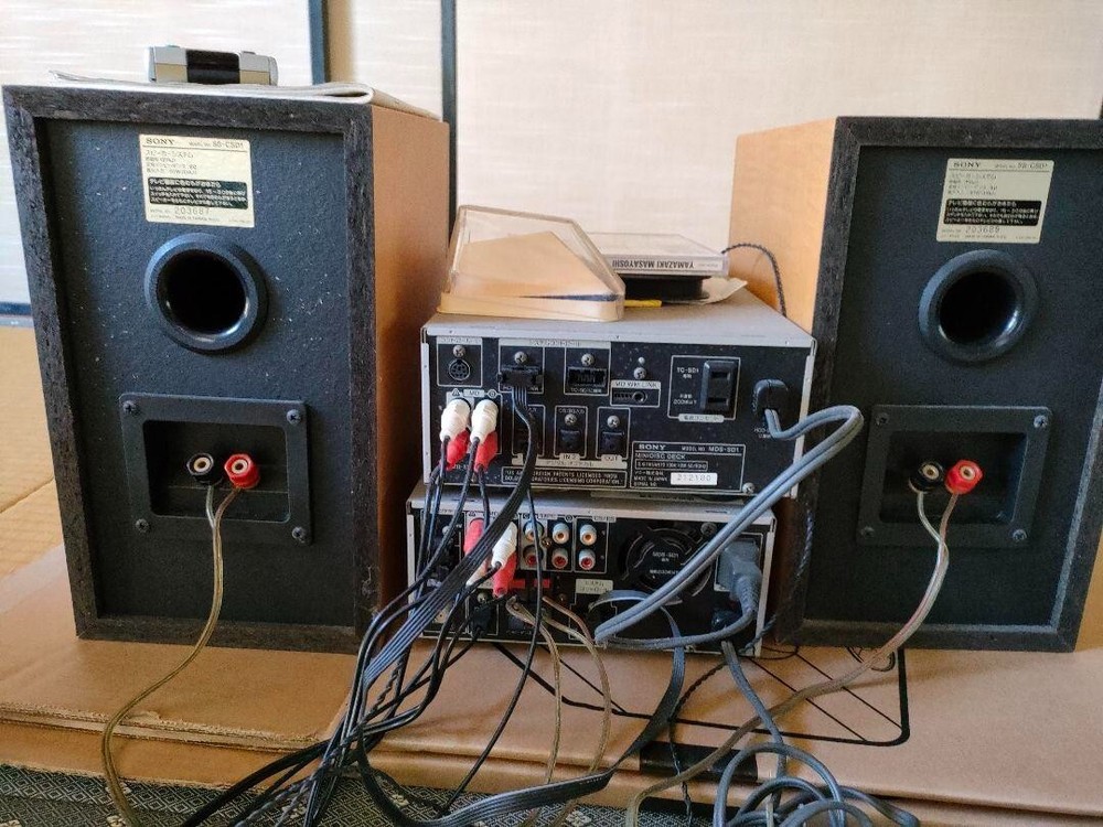 Sony JMD-7 Mini Component System with SS-CSD1 Speakers – Tested & Working