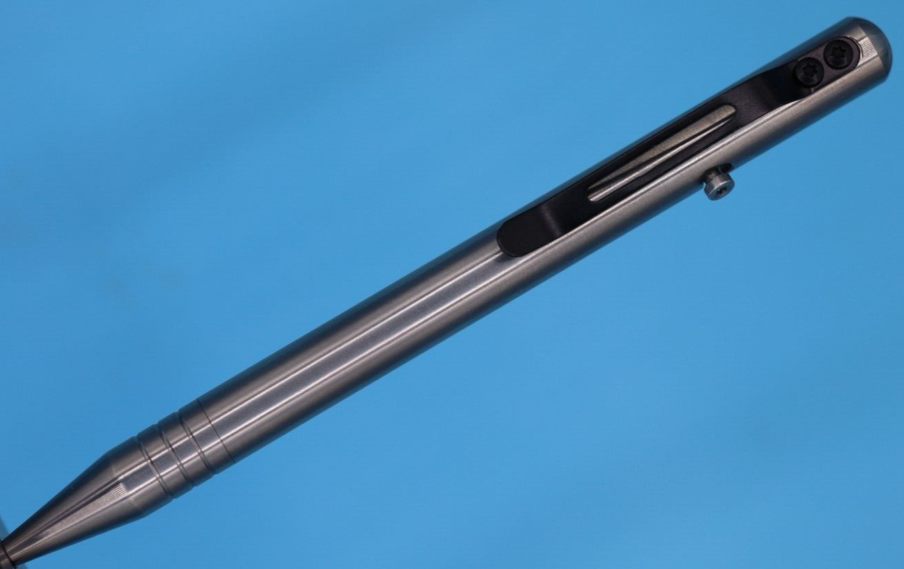 Popular Lightweight Titanium Bolt Action Ballpoint Pen with Gift Case