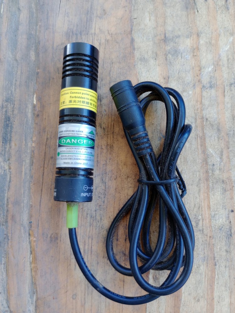 Laser Green Module with Power Adapter. 10mw-50mw