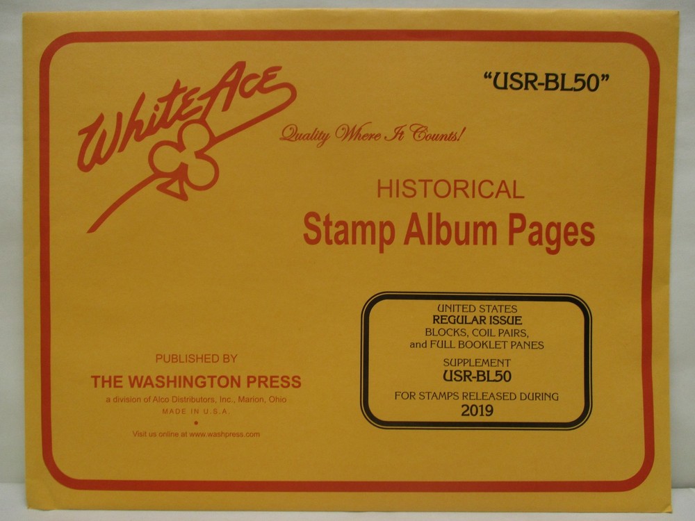 White Ace Stamp Supplement 2019 Regular Issue "USR-BL50"