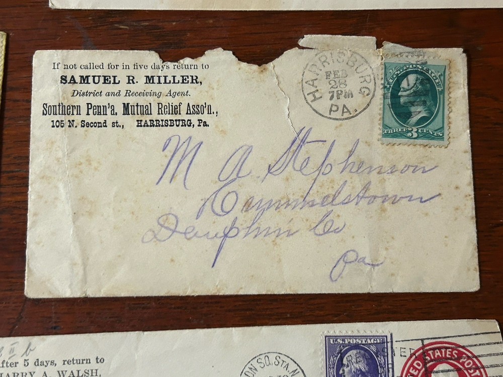 USA - 20 Various Covers - Early Issues noted - Postmark Interest - Used.