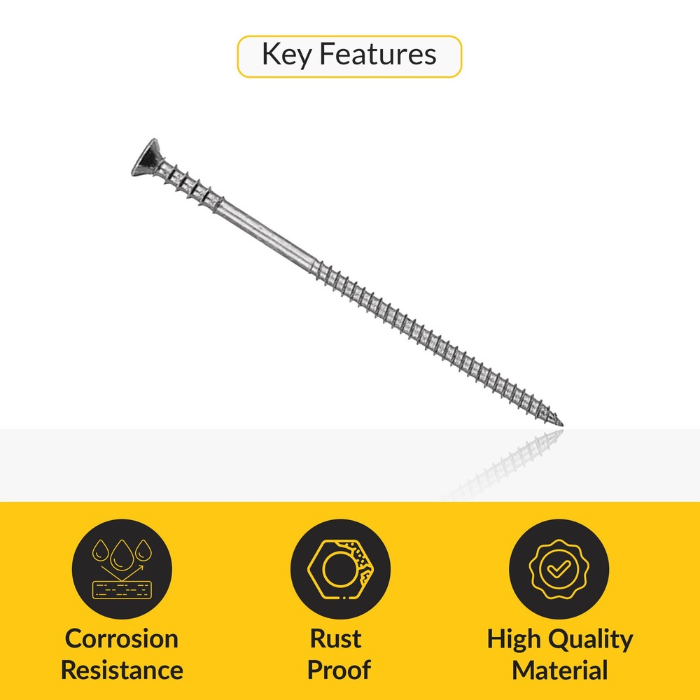 Adjustable Screw, Countersunk Head 9 mm Length Pack of 100