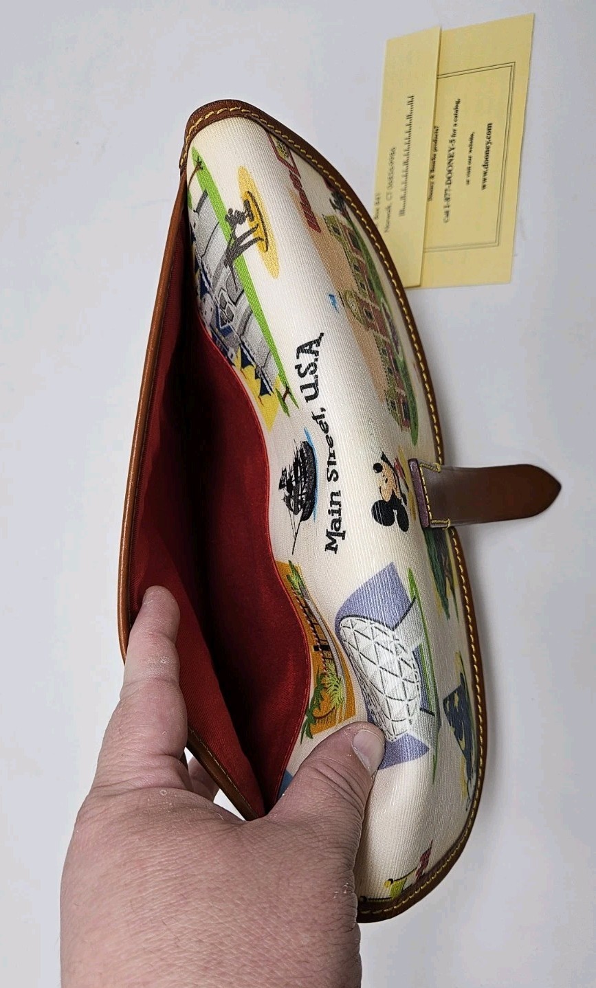Dooney & Bourke DISNEY WORLD Retro iPad Tablet Case Leather Traveling Carrying