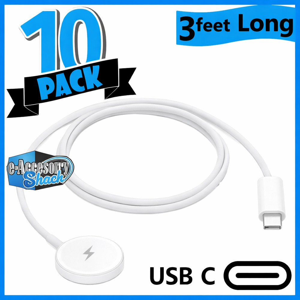 10 PACK USB-C Magnetic Charger Cable Dock For Apple Watch 3/4/5/6/SE/7/8/9/10/11