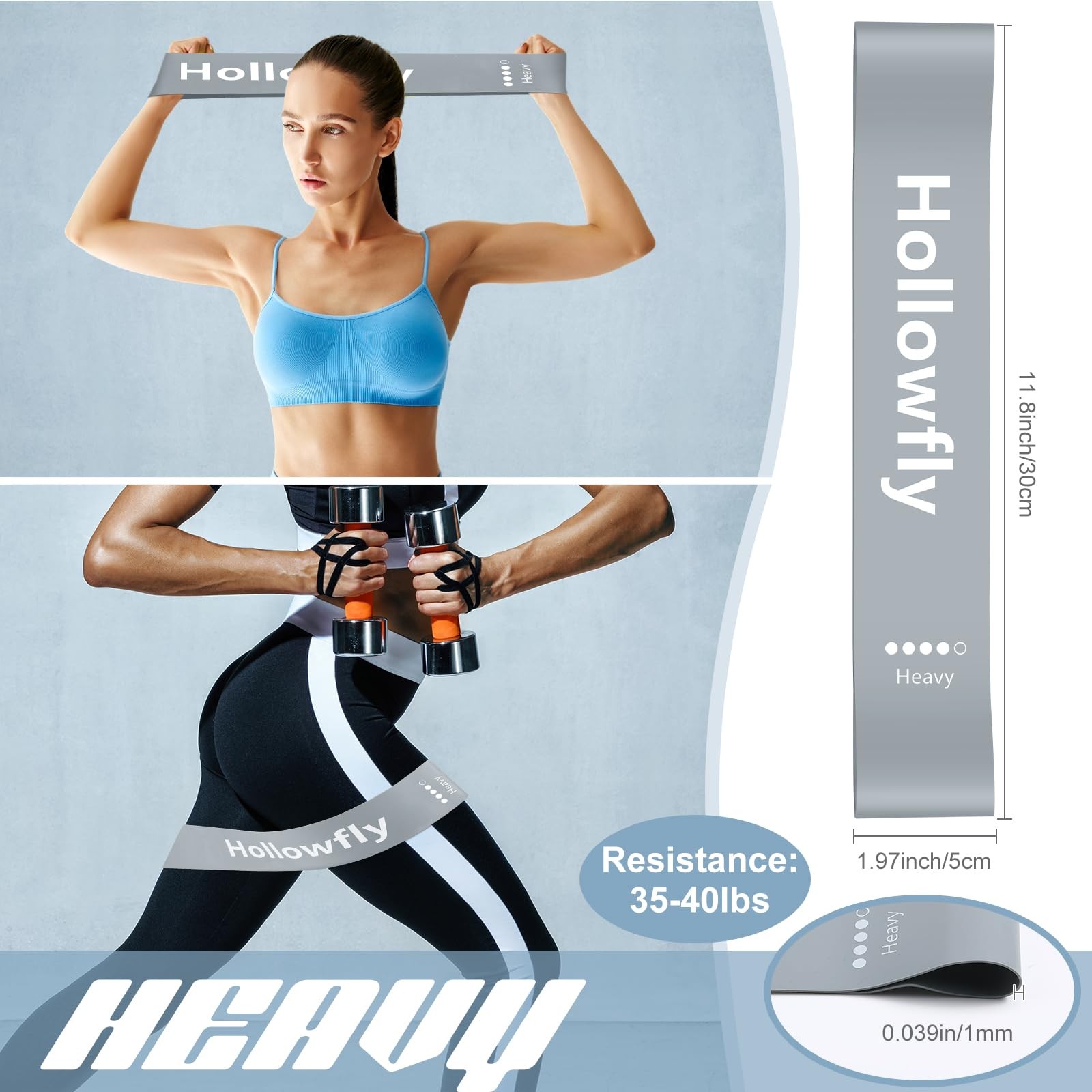 12 Pcs Latex Resistance Loop Exercise Bands for Booty Workout Stretch Exercis...