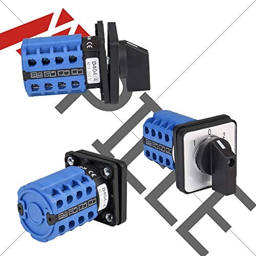 Changeover Selector Switch 3 Position 440V Universal Rotary 20A 16 Terminal