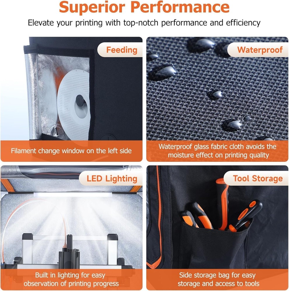 Anycubic Kobra 3D Printer Enclosure with LED Light