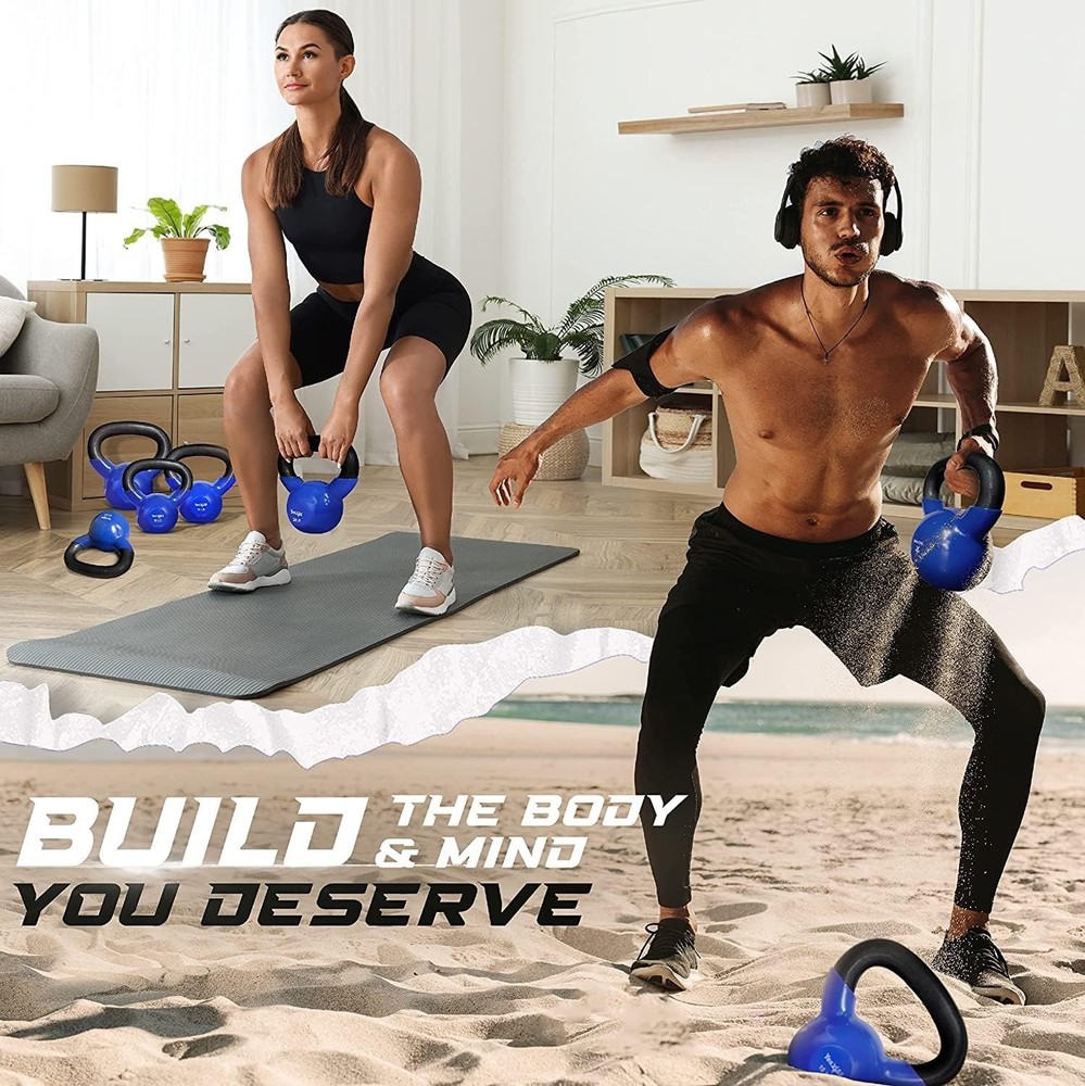 Flat Bottom 15 LB Kettlebell: Ideal for Stability and Versatile Exercises
