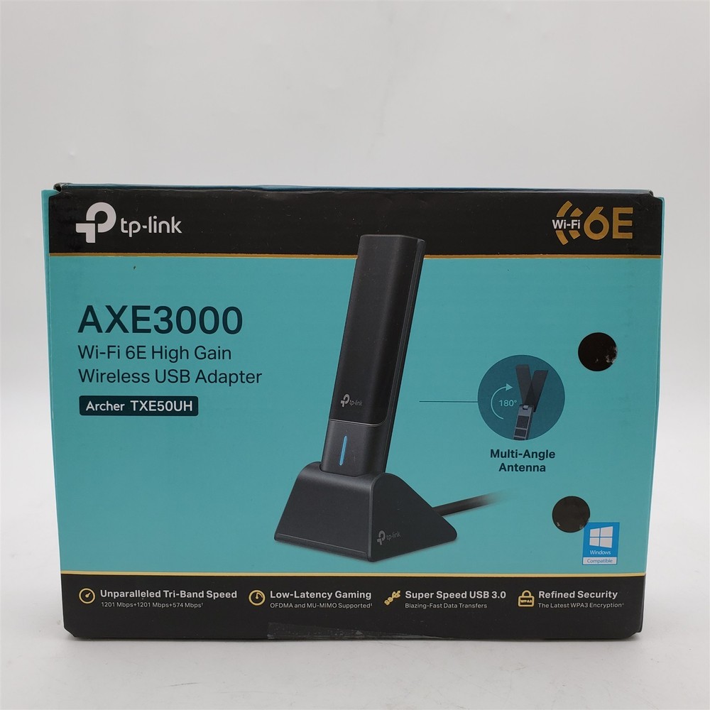TP-Link WiFi 6E USB Adapter for PC AXE3000 Tri-Band Wireless Network Adapter