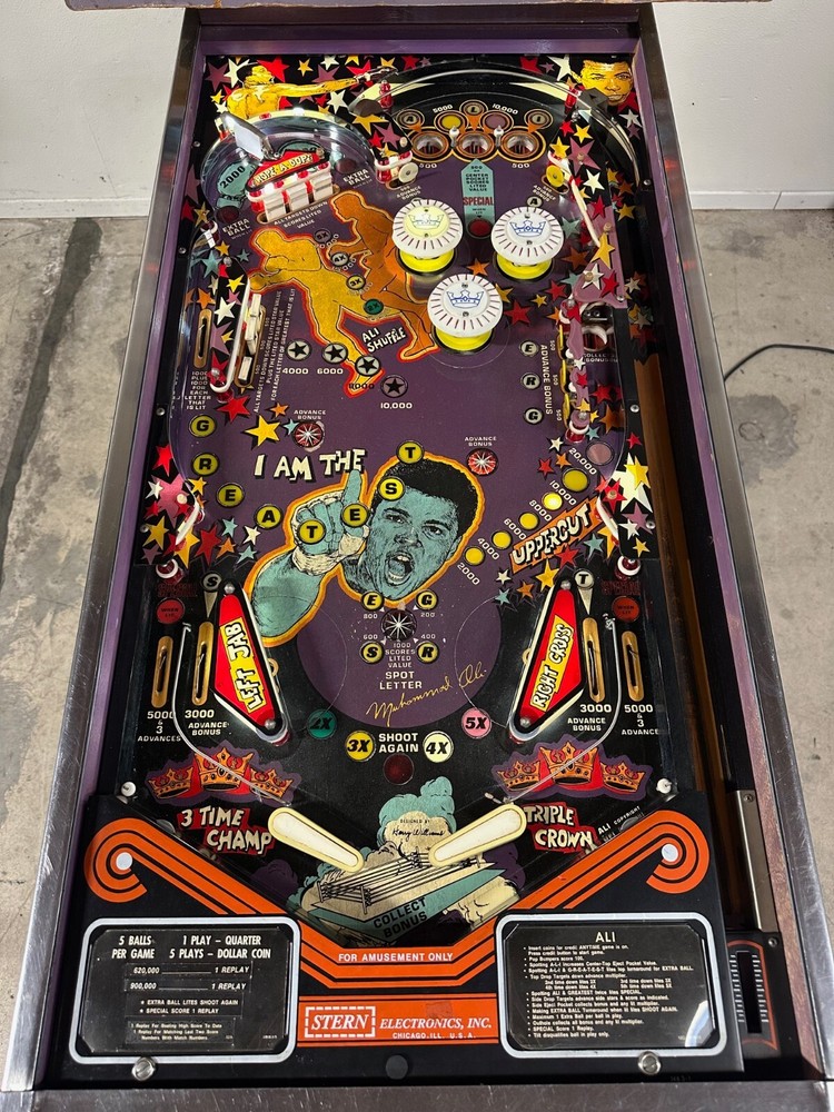 Muhammad Ali Pinball Machine (Stern Electronics, 1980)