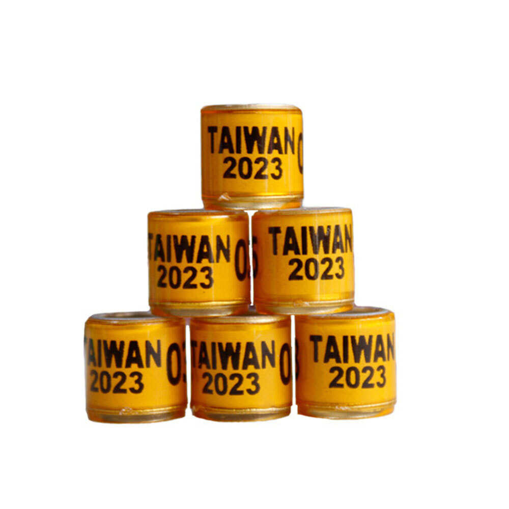 For 2023 Racing Multicolor Pigeon Rings Leg Bands ARPU Bird Foot Ring 8mm 100Pcs