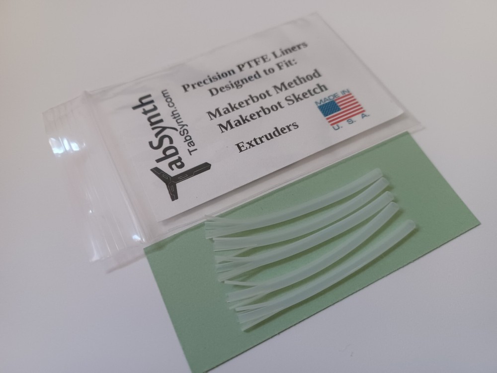 Teflon Guide Tubes or Makerbot Method Extruders (10 Pack)