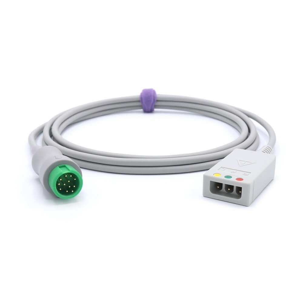 Mindray 00103042720 Compatible ECG Trunk Cable 3 Leads - Same Day Shipping