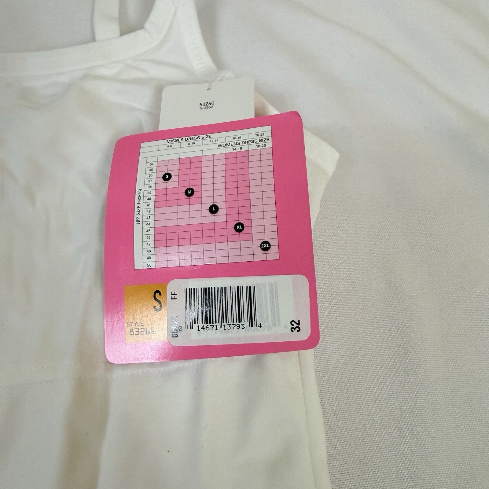 Maidenform Sweet Nothings Firm Control Tummy Toning Tank Slimming Cami White S