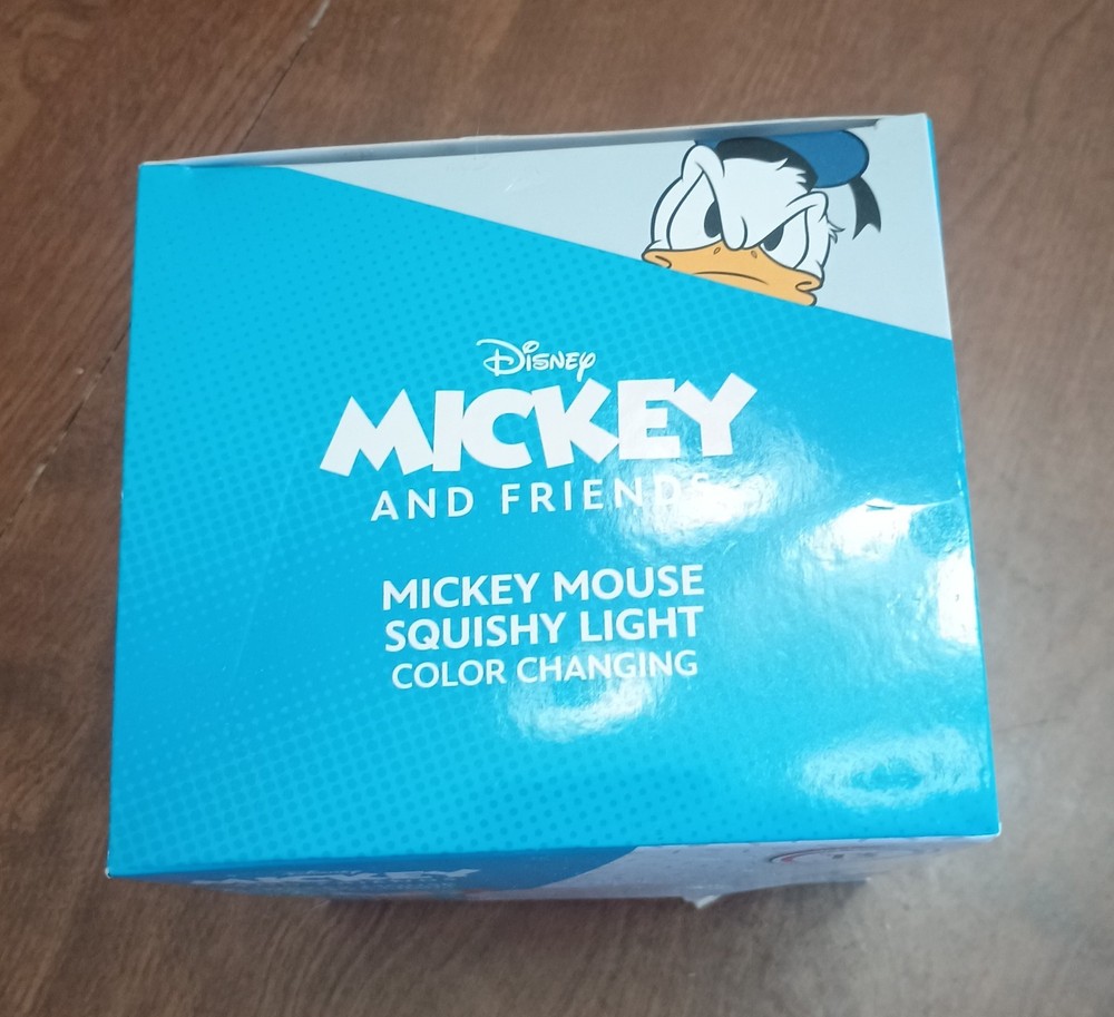 Mickey Mouse Head Night Light 13 Color Changing Squishy