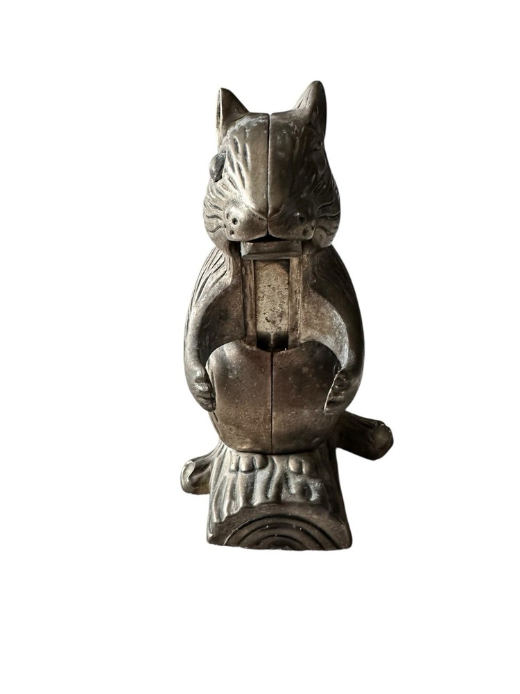 Godinger Silver Art Co Squirrel Figural Nut Cracker Silver-Plated Fall Decor