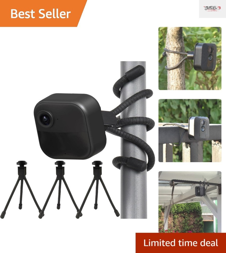 Sturdy 3 Pack Adjustable Tripods for Blink Cameras – Lightweight & Versatile