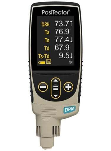 DPM1-G PosiTector DPM Dew Point Meter with Built-in Probe Standard Kit