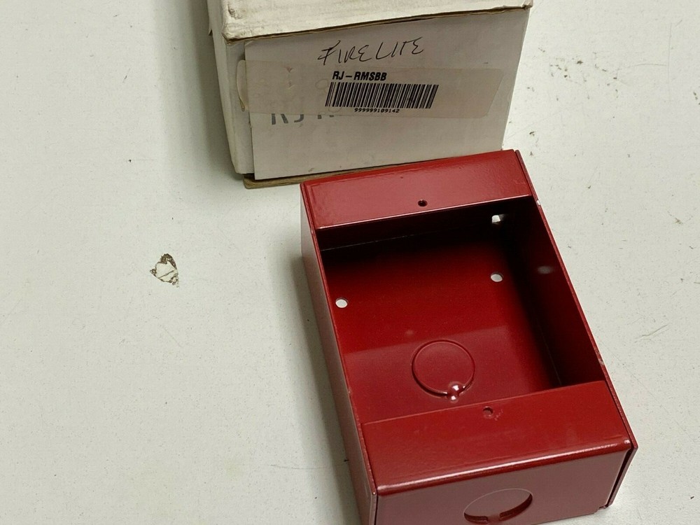 FIRELITE RJ-RMSBB SURFACE MOUNT BACK BOX RED