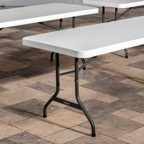 Lifetime 22901 6' White Granite Folding Table
