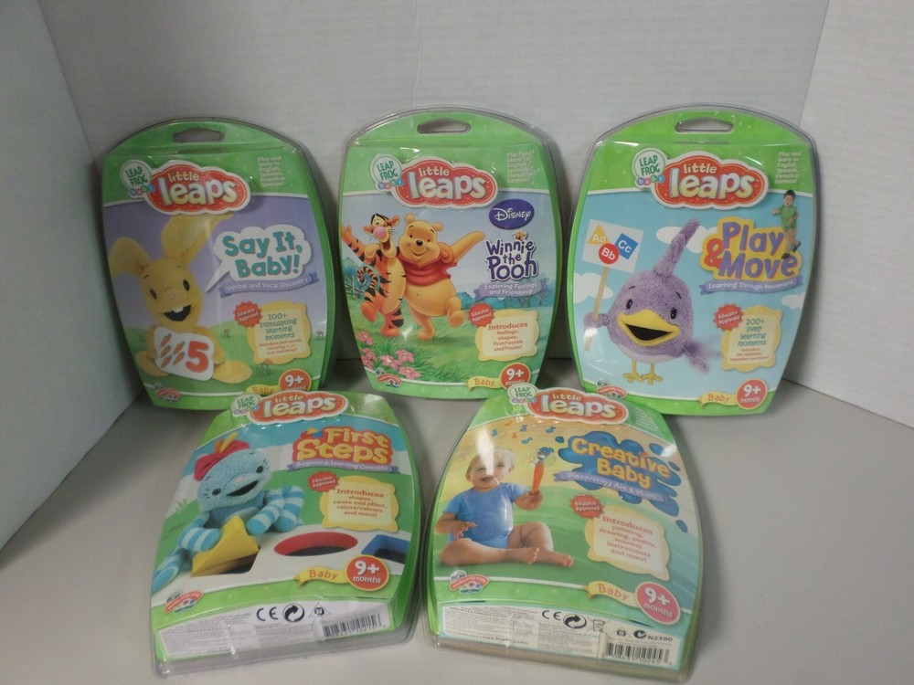 Leap Frog Baby Little Leaps  Interactive Learning  5  Discs Ages 9+ Months NEW