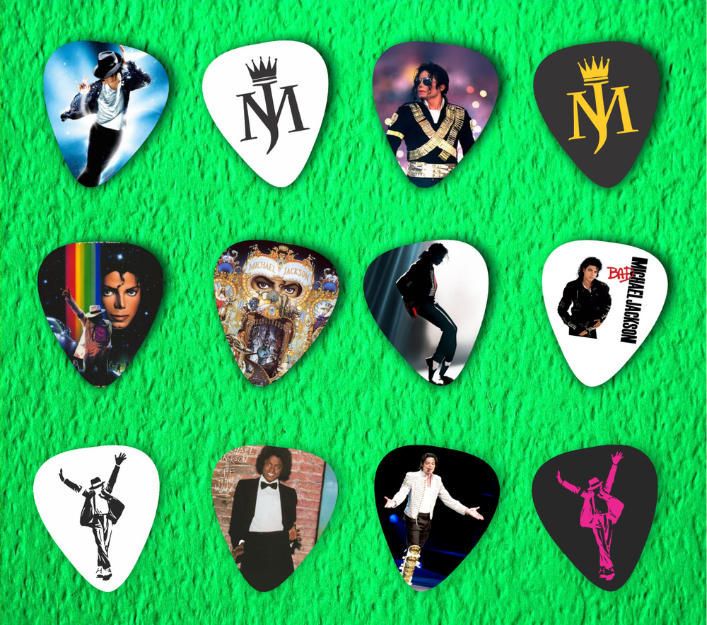 MICHAEL JACKSON  - Guitar Picks - Set of 12