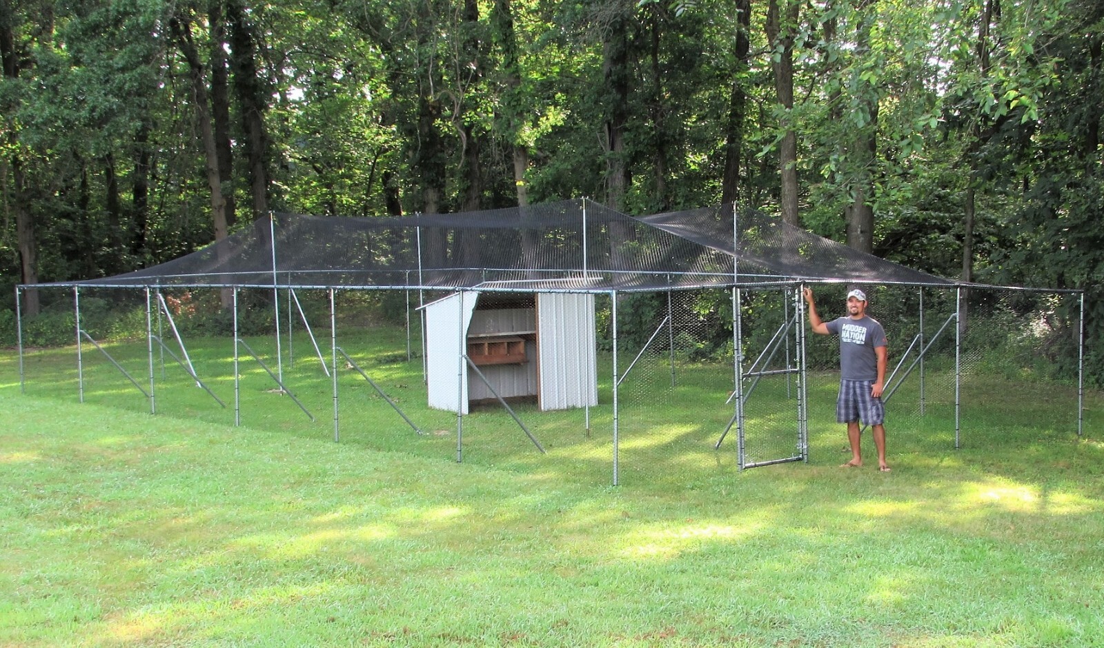 Poultry Netting 50' x 100' 2" Heavy Knotted Aviary Hawk Stop Bird chicken Net