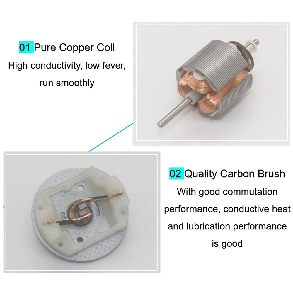 12V Motor with Encoder, DIY Encoder Gear Motor with Mounting Bracket 65mm Whe...