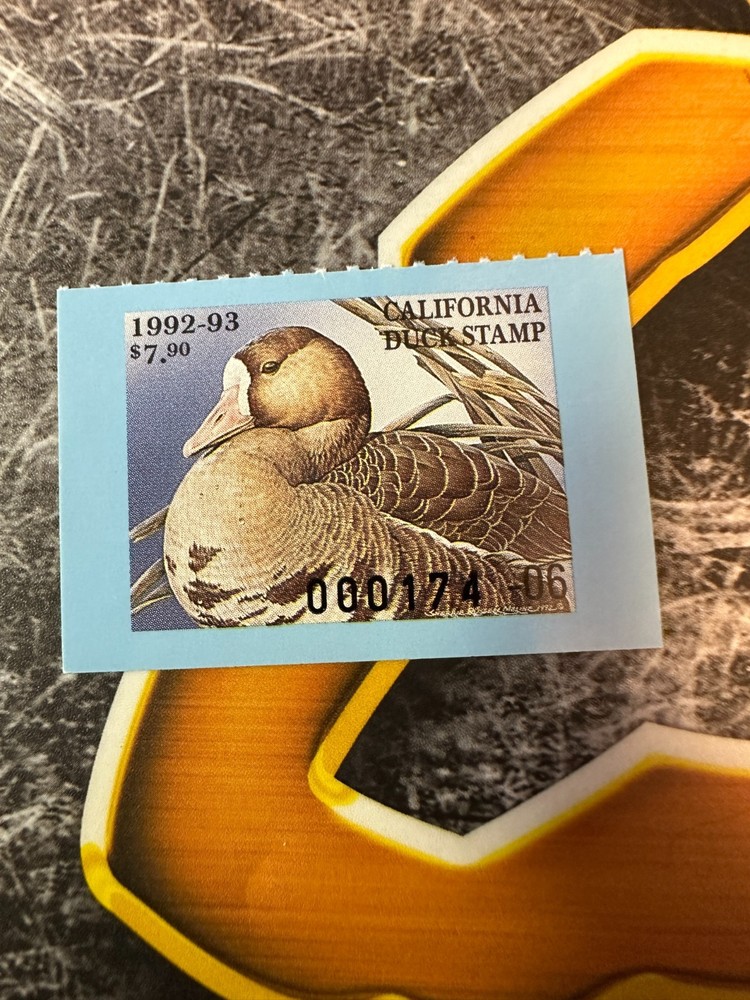 1992 California State Duck Stamp,