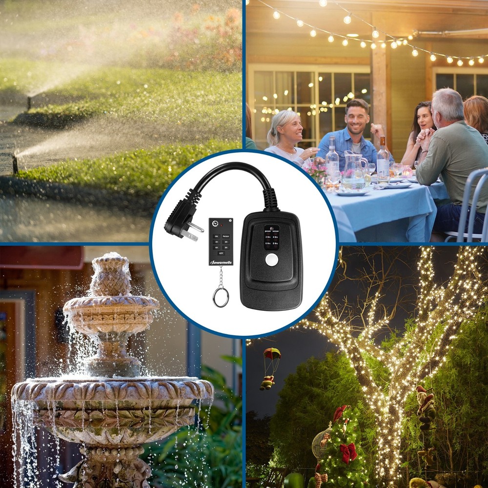 DEWENWILS Remote Control Outlets Timer Halloween Range Plug in Timer Switch