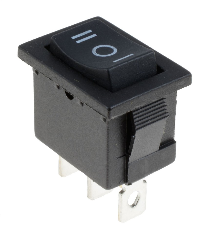(On)-Off-(on) Momentary Rectangle Rocker Switch 3 Position SPDT 6A