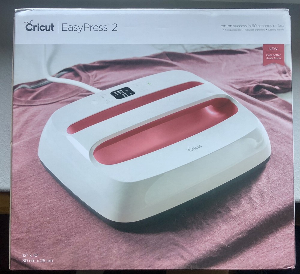 New In Box Cricut EasyPress 2, Raspberry - 12" x 10"